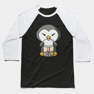 boba milk tea penguin Baseball T-Shirt